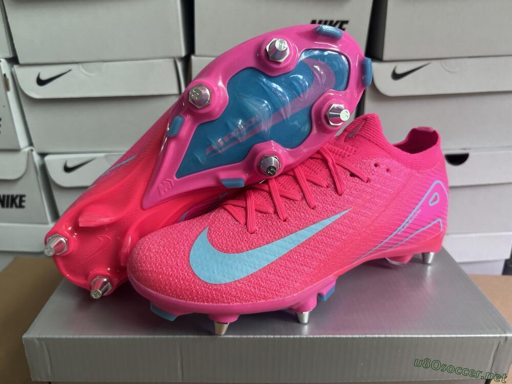 Men's Nike Air Zoom Mercurial Vapor 16 Elite SG Football Boots - Pink/Jade