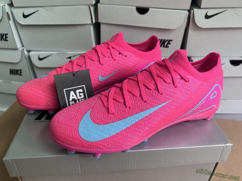 Unisex Nike Air Zoom Mercurial Vapor 16 Elite AG Football Boots - Pink/Jade