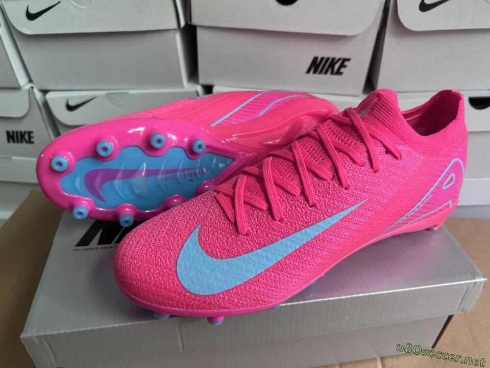 Unisex Nike Air Zoom Mercurial Vapor 16 Elite AG Football Boots - Pink/Jade