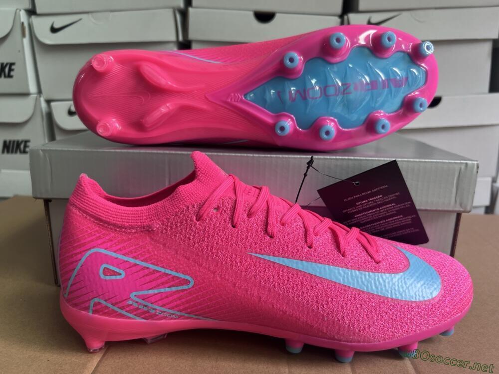 Unisex Nike Air Zoom Mercurial Vapor 16 Elite AG Football Boots - Pink/Jade