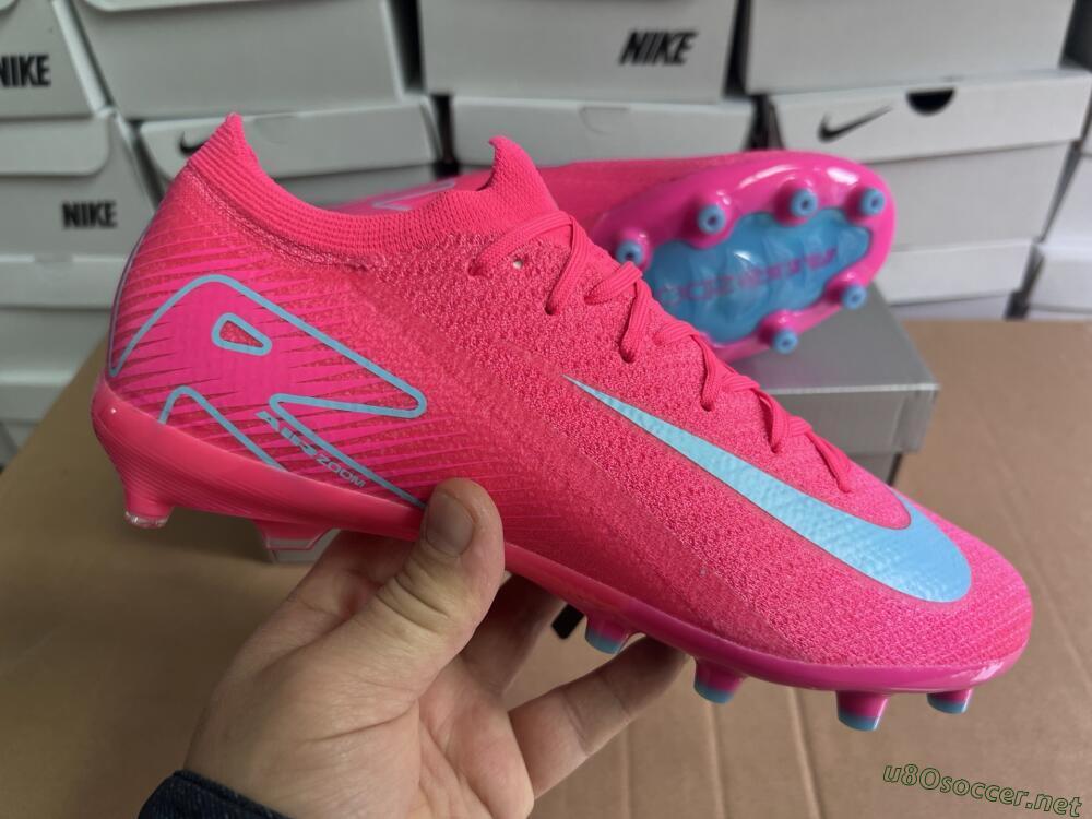 Unisex Nike Air Zoom Mercurial Vapor 16 Elite AG Football Boots - Pink/Jade