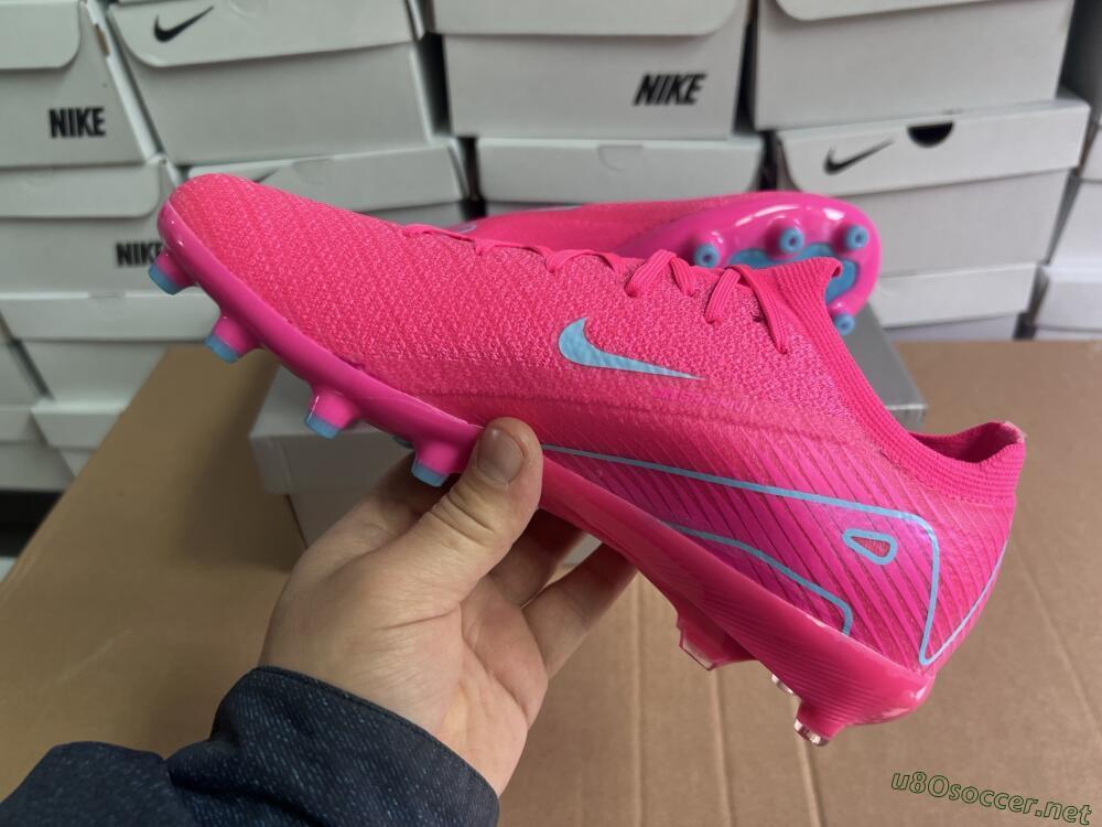 Unisex Nike Air Zoom Mercurial Vapor 16 Elite AG Football Boots - Pink/Jade