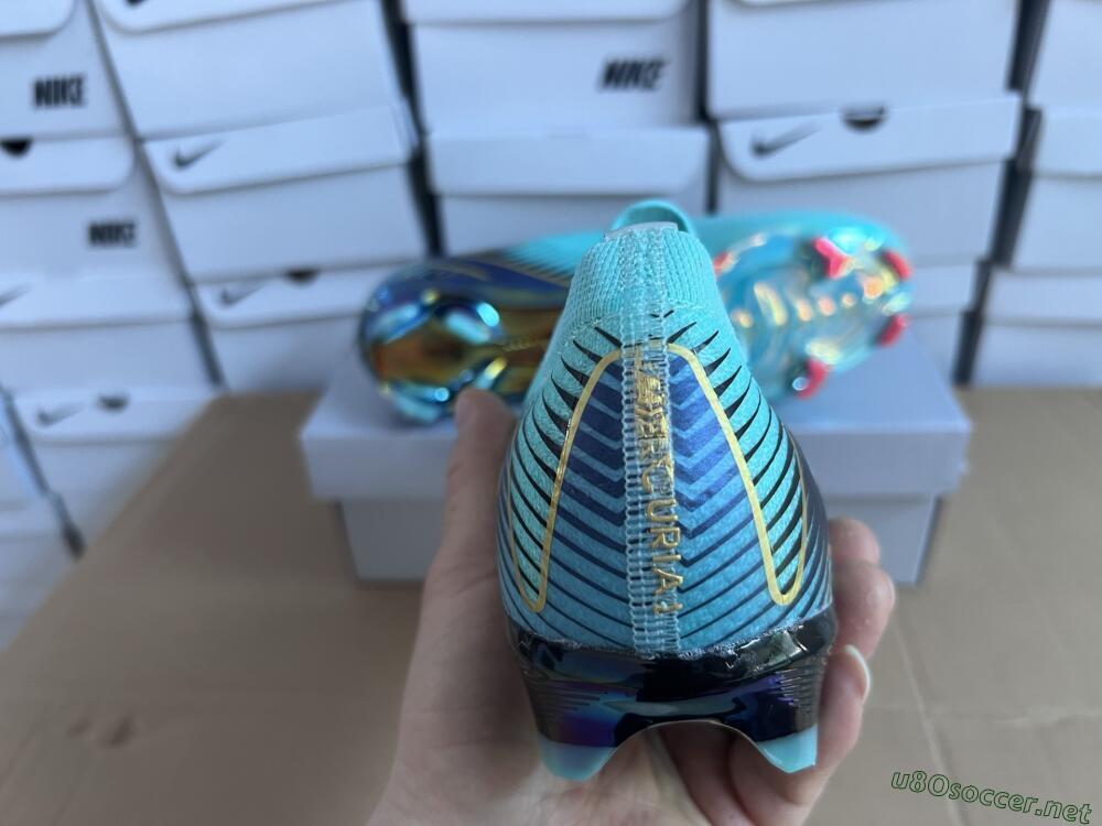 Unisex Nike Air Zoom Mercurial Vapor 16 Elite FG Football Boots - Jade/Gold/Blue
