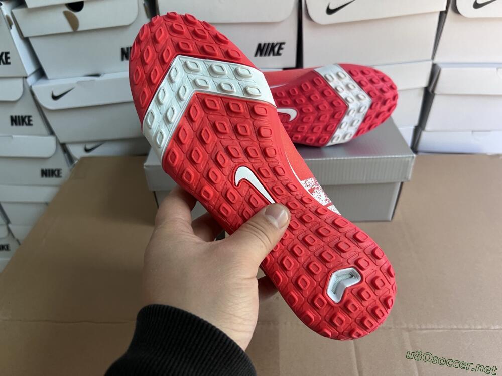 Unisex Nike Air Zoom Mercurial Vapor 16 Elite TF Football Shoes - Red/White