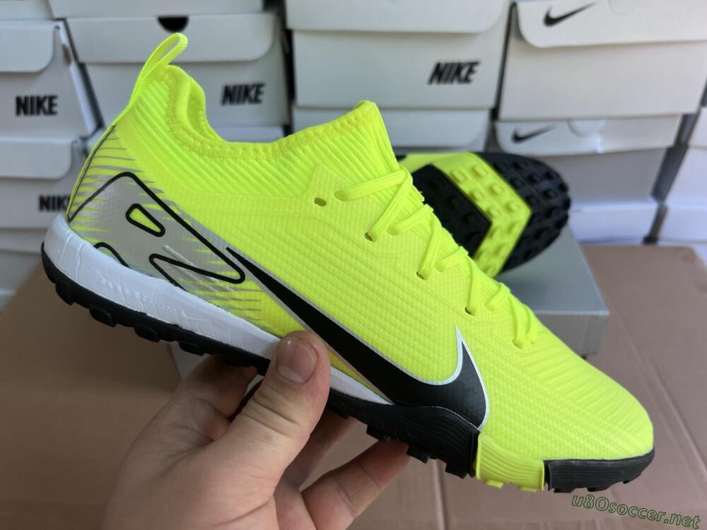 Unisex Nike Air Zoom Mercurial Vapor 16 Elite TF Football Shoes - Yellow/Black/Silver