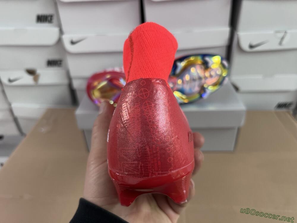 Unisex Nike Air Zoom Mercurial Superfly 10 Elite FG Football Boots - Red/White