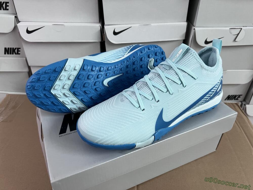 Unisex Nike Air Zoom Mercurial Vapor 16 Elite TF Football Shoes - Jade/Blue/White