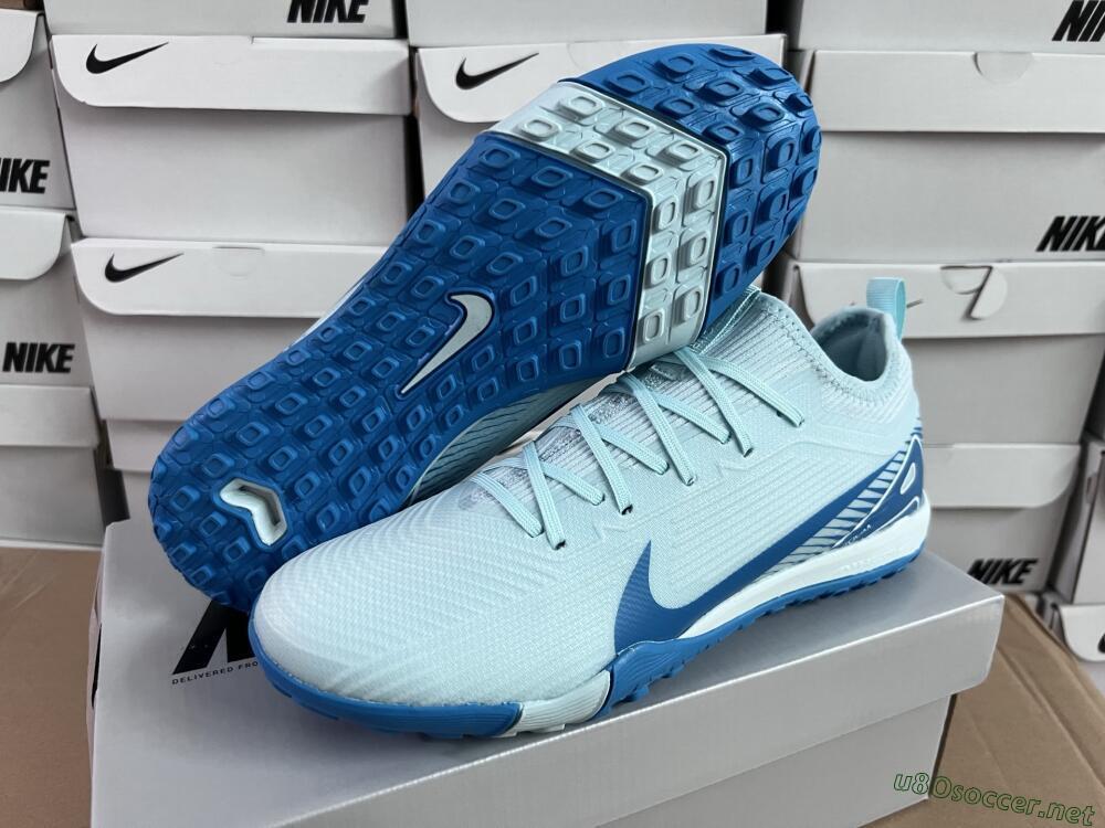 Unisex Nike Air Zoom Mercurial Vapor 16 Elite TF Football Shoes - Jade/Blue/White