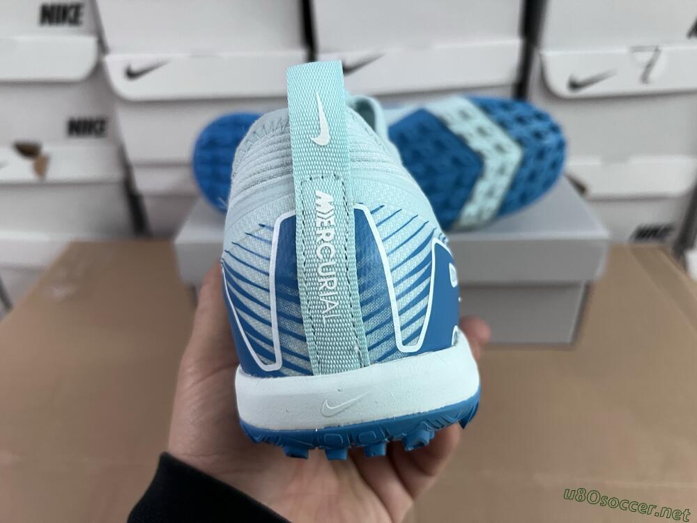 Unisex Nike Air Zoom Mercurial Vapor 16 Elite TF Football Shoes - Jade/Blue/White