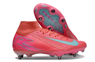 Men's Nike Air Zoom Mercurial Superfly 10 Elite SG Football Boots - Pink/Jade