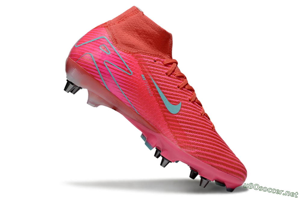 Men's Nike Air Zoom Mercurial Superfly 10 Elite SG Football Boots - Pink/Jade 4