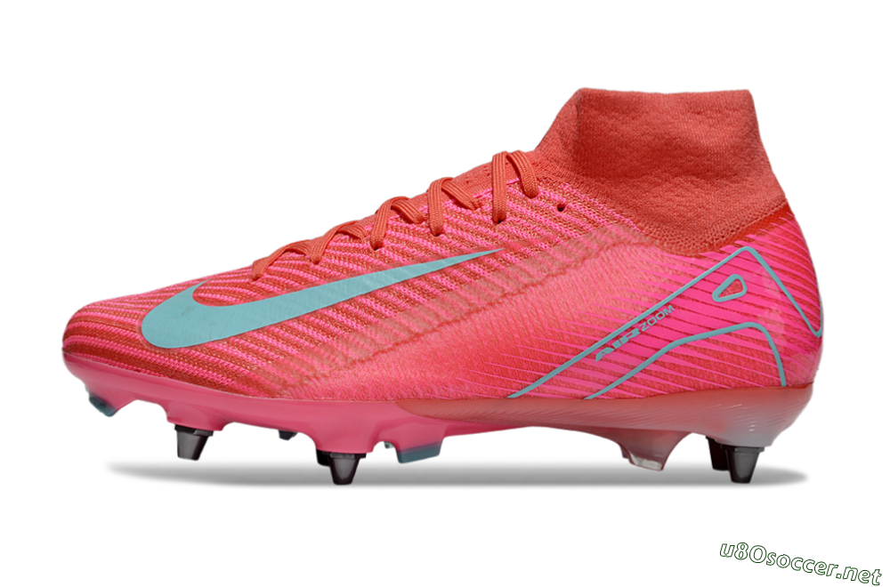 Men's Nike Air Zoom Mercurial Superfly 10 Elite SG Football Boots - Pink/Jade 0