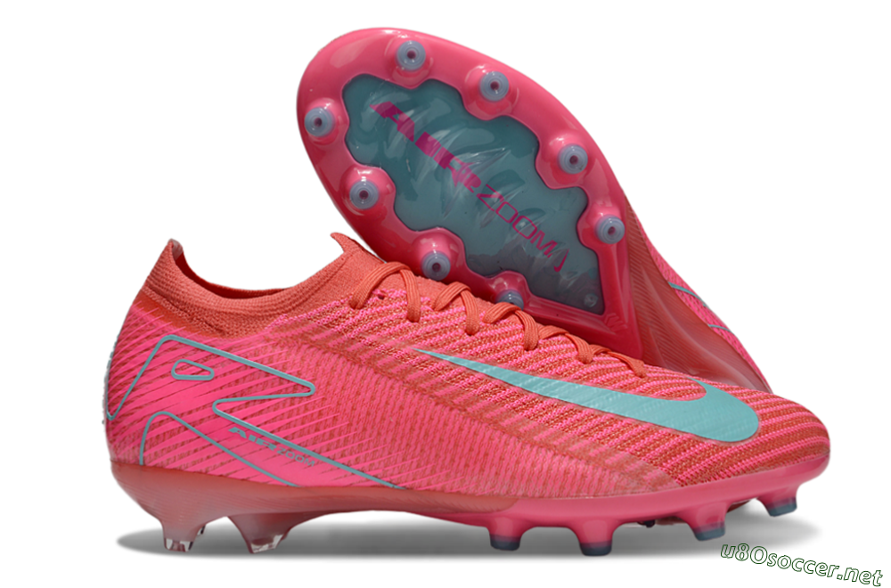 Unisex Nike Air Zoom Mercurial Vapor 16 Elite AG Football Boots - Pink/Jade 2