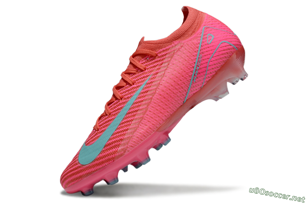 Unisex Nike Air Zoom Mercurial Vapor 16 Elite AG Football Boots - Pink/Jade 5