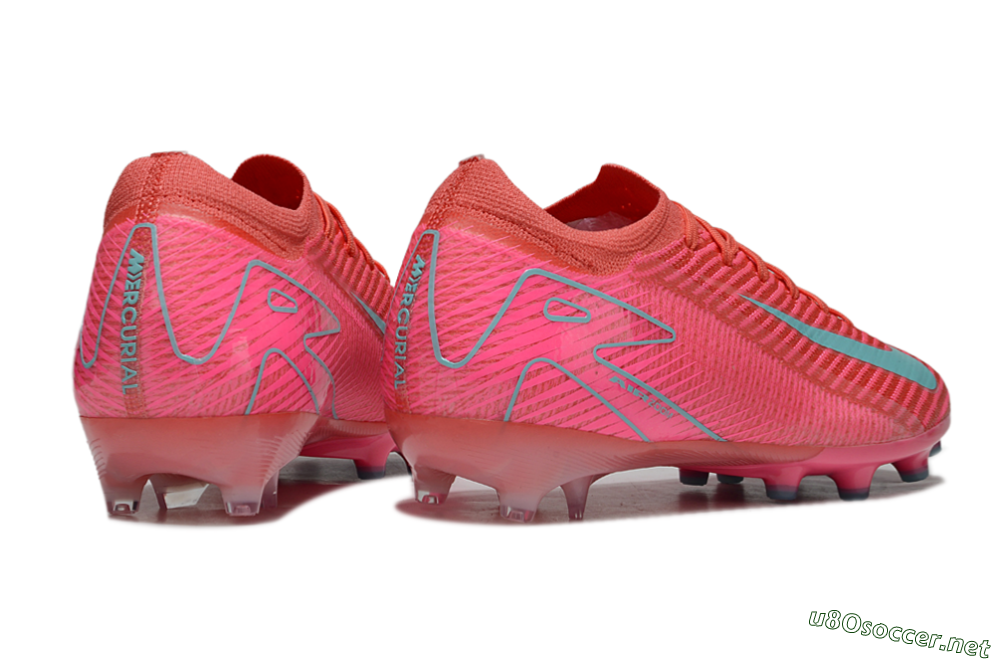 Unisex Nike Air Zoom Mercurial Vapor 16 Elite AG Football Boots - Pink/Jade 6