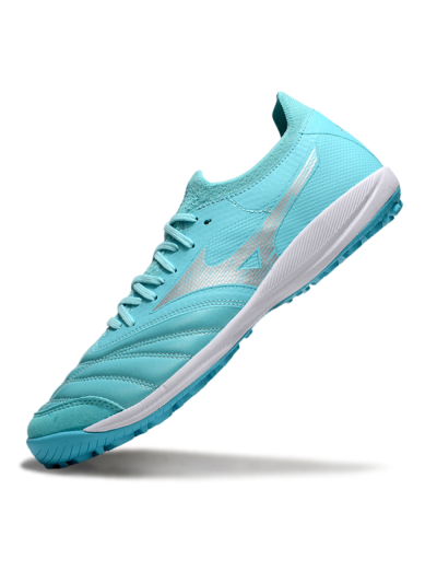 Men's Mizuno Morelia Neo Sala TF Football Shoes - Jade/Silver/White