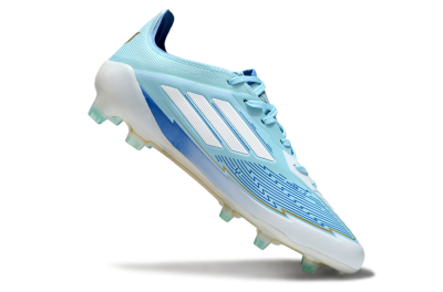 Men's Messi x Adidas F50 Elite FG Football Boots - Blue/Jade/White