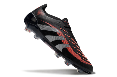 Unisex Adidas Predator Elite 25 FG Football Boots - Black/Red/Grey