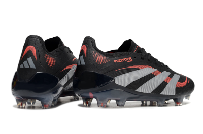 Unisex Adidas Predator Elite 25 FG Football Boots - Black/Red/Grey