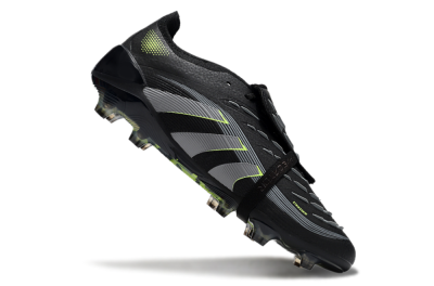 Unisex Adidas Predator Elite 25 Foldover Tongue FG Football Boots - Black/Yellow/Grey