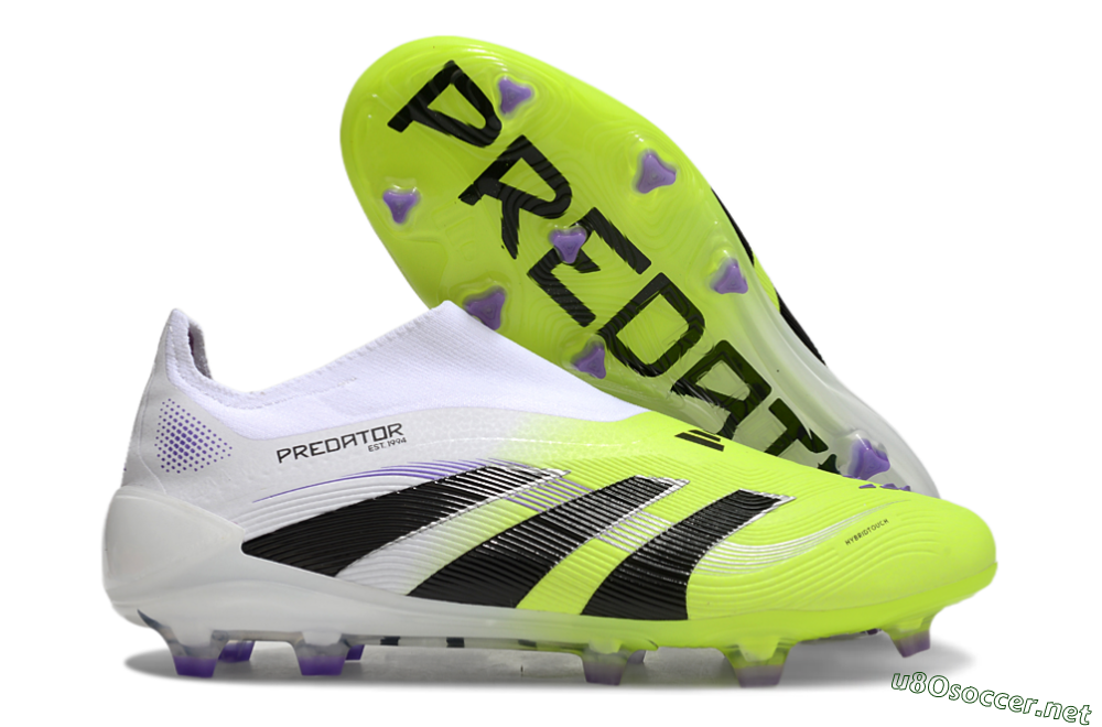 Unisex Adidas Predator Elite 25 Laceless FG Football Boots - Yellow/Black/White 2