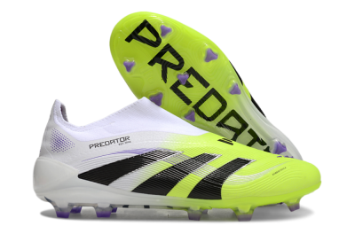 Unisex Adidas Predator Elite 25 Laceless FG Football Boots - Yellow/Black/White