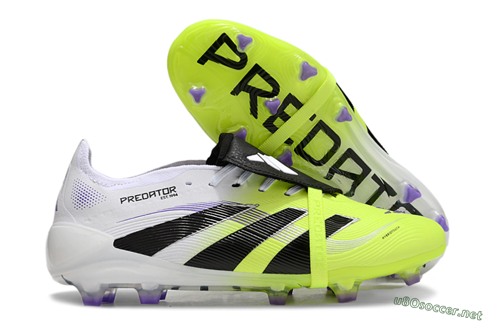 Unisex Adidas Predator Elite 25 Foldover Tongue FG Football Boots - Yellow/Black/White 2