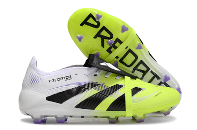 Unisex Adidas Predator Elite 25 Foldover Tongue FG Football Boots - Yellow/Black/White