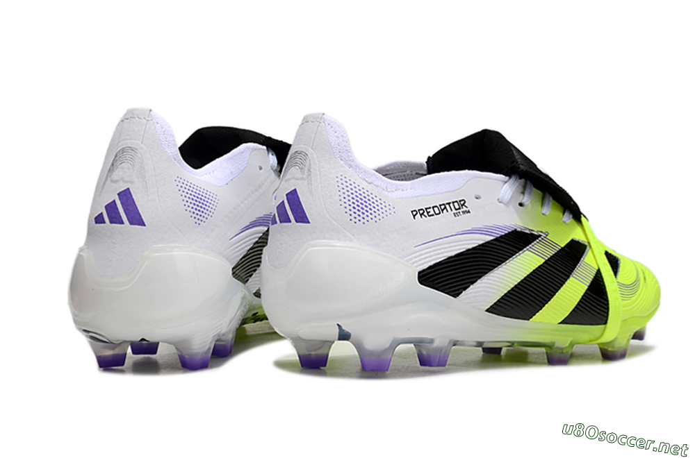 Unisex Adidas Predator Elite 25 Foldover Tongue FG Football Boots - Yellow/Black/White 6