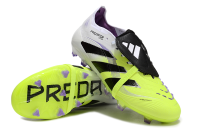 Unisex Adidas Predator Elite 25 Foldover Tongue FG Football Boots - Yellow/Black/White