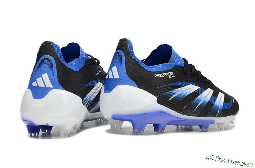Unisex Adidas Predator Elite 25 FG Football Boots - Black/Blue/White 6