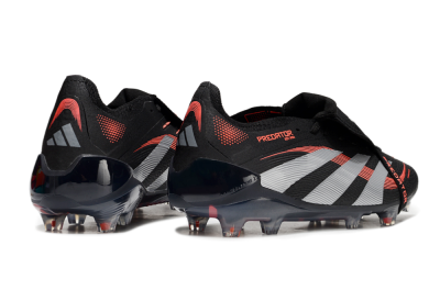Unisex Adidas Predator Elite 25 Foldover Tongue FG Football Boots - Black/Red/Grey