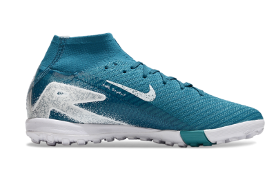 Unisex Nike Air Zoom Mercurial Superfly 10 Elite TF Football Shoes - Blue/White