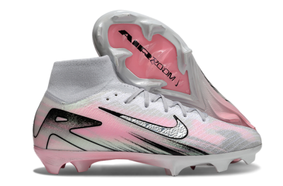 Unisex Nike Air Zoom Mercurial Superfly 10 Elite FG Football Boots - Silver/Pink/Black