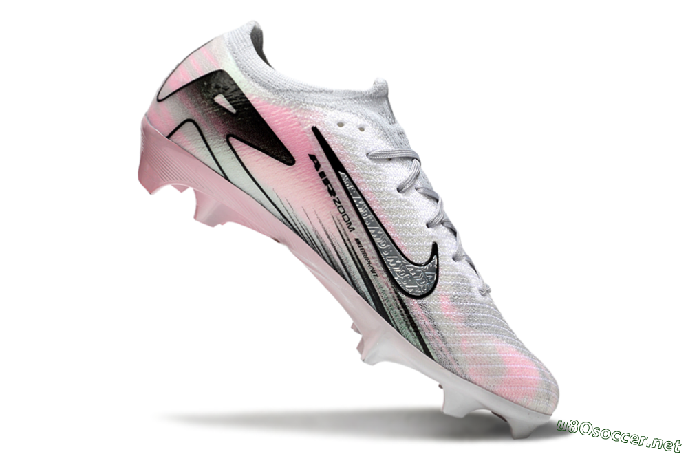 Unisex Nike Air Zoom Mercurial Vapor 16 Elite FG Football Boots - Silver/Pink/Black 4