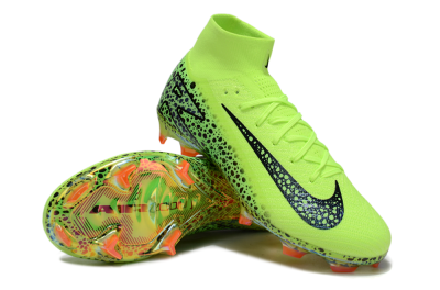 Unisex Nike Air Zoom Mercurial Superfly 10 Elite FG Football Boots - Yellow/Black/Leopard