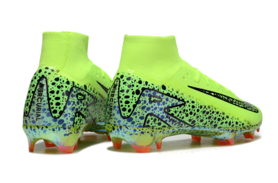 Unisex Nike Air Zoom Mercurial Superfly 10 Elite FG Football Boots - Yellow/Black/Leopard