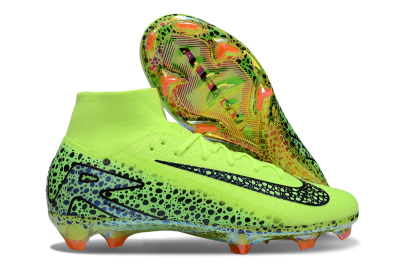 Unisex Nike Air Zoom Mercurial Superfly 10 Elite FG Football Boots - Yellow/Black/Leopard