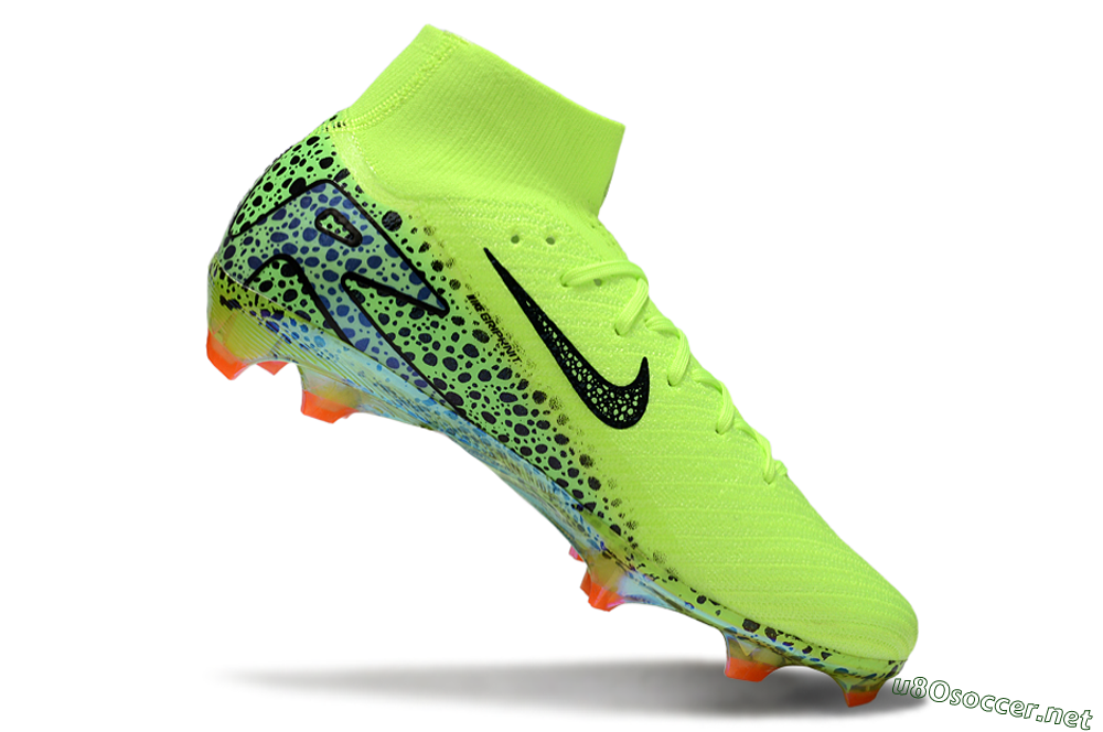 Unisex Nike Air Zoom Mercurial Superfly 10 Elite FG Football Boots - Yellow/Black/Leopard 5
