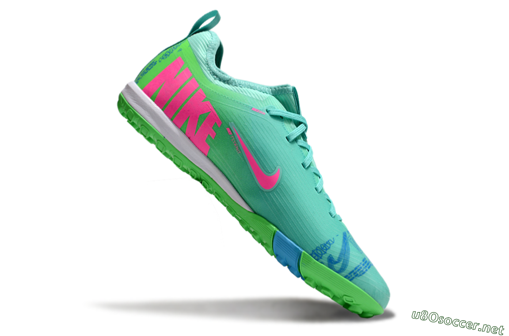 Unisex Nike Air Zoom Mercurial Vapor 16 Pro TF Football Shoes - Yellow/Pink/Blue 5
