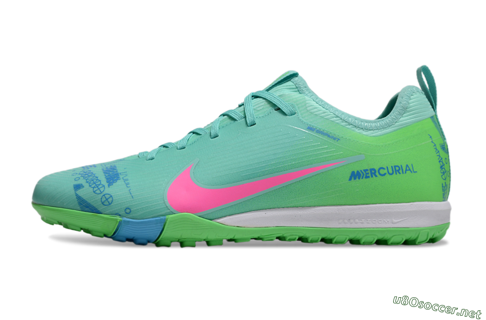 Unisex Nike Air Zoom Mercurial Vapor 16 Pro TF Football Shoes - Yellow/Pink/Blue 0