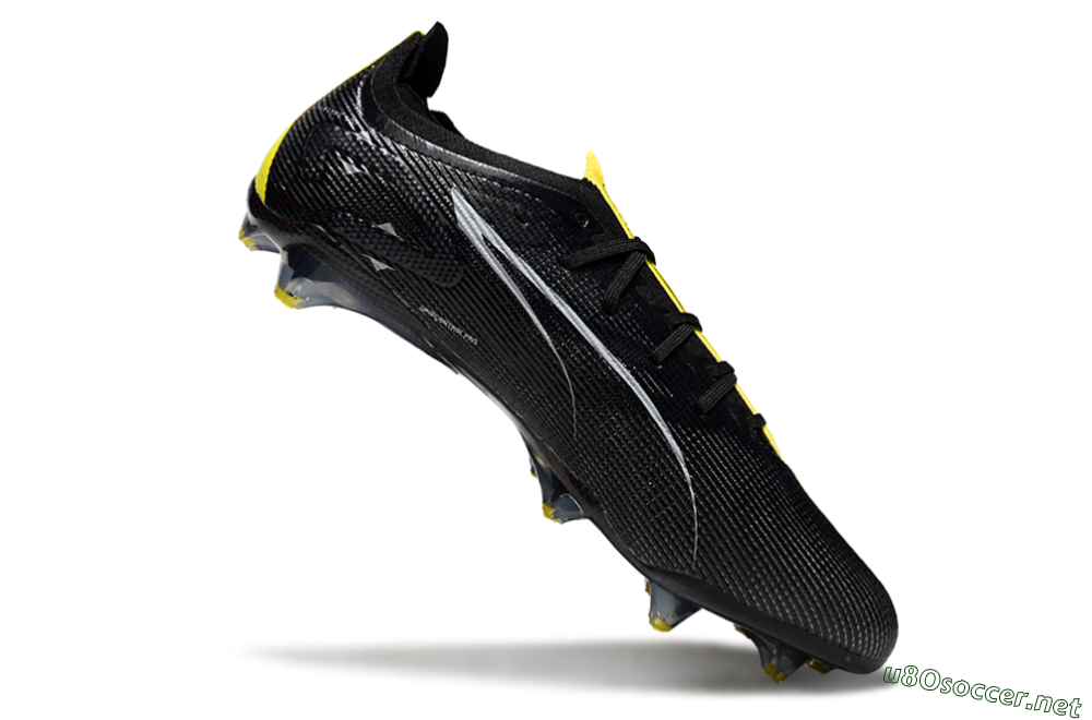 Men's Puma Ultra Ultimate FG Football Boots - Black/Yellow 3