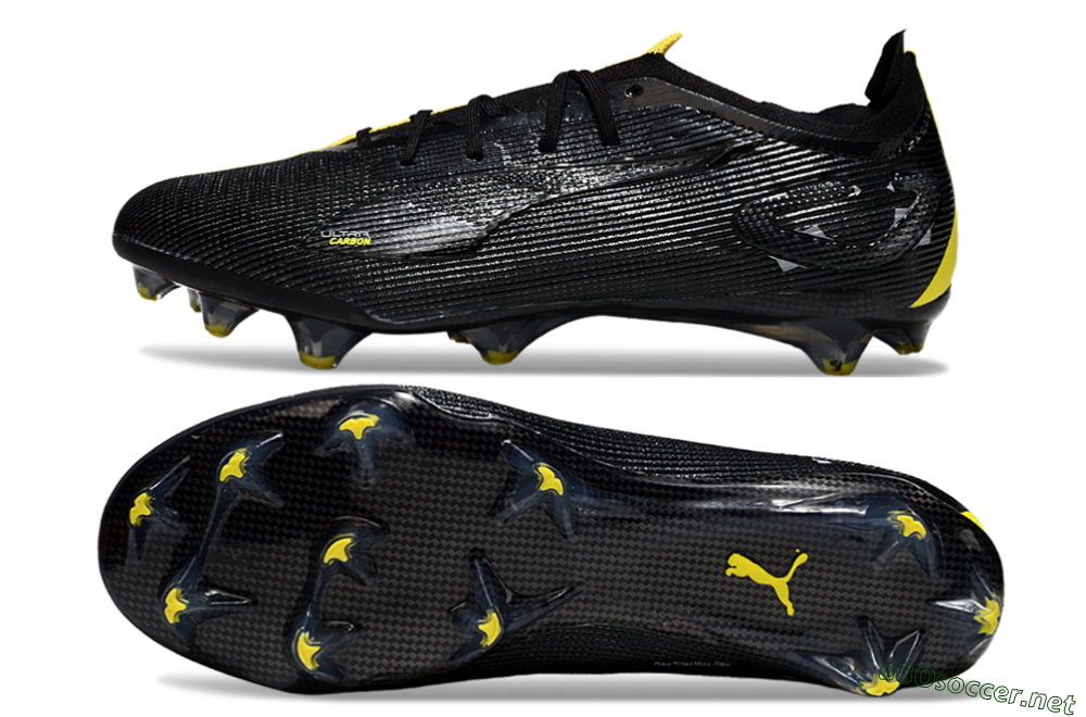 Men's Puma Ultra Ultimate FG Football Boots - Black/Yellow 1