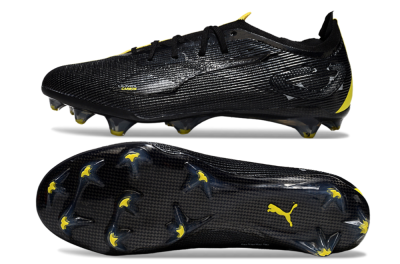 Men's Puma Ultra Ultimate FG Football Boots - Black/Yellow