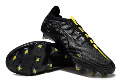 Men's Puma Ultra Ultimate FG Football Boots - Black/Yellow