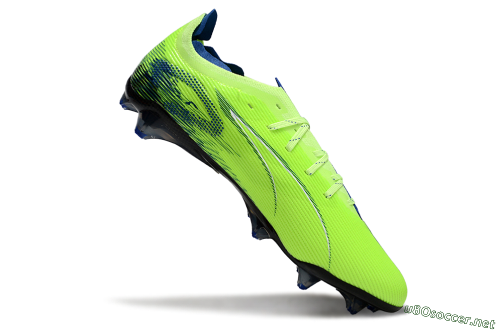 Men's Puma Ultra Ultimate FG Football Boots - Yellow/Blue/Black 4