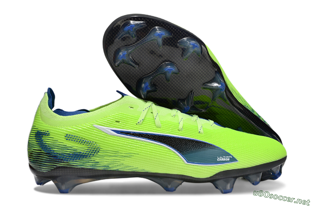 Men's Puma Ultra Ultimate FG Football Boots - Yellow/Blue/Black 2