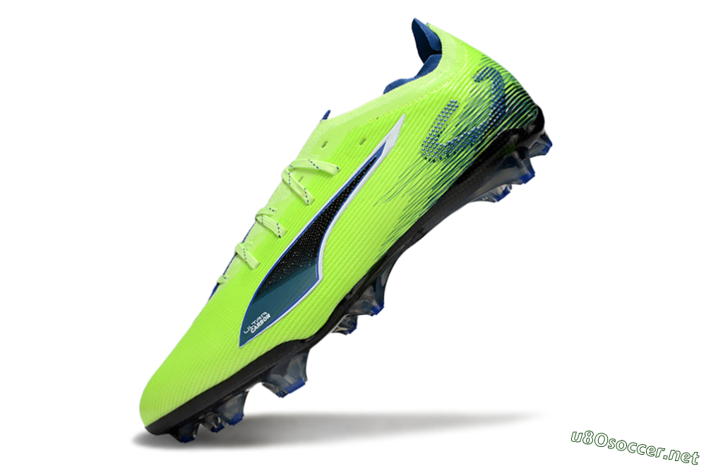 Men's Puma Ultra Ultimate FG Football Boots - Yellow/Blue/Black 5