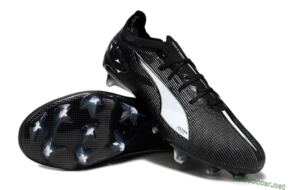 Men's Puma Ultra Ultimate FG Football Boots - Black/White/Blue 3