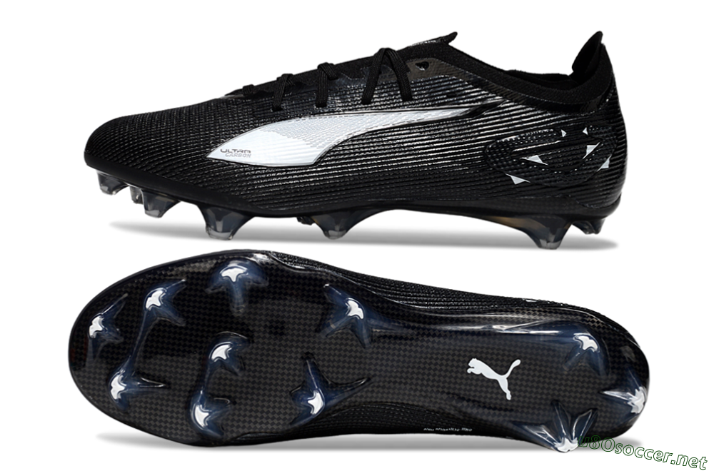 Men's Puma Ultra Ultimate FG Football Boots - Black/White/Blue 1